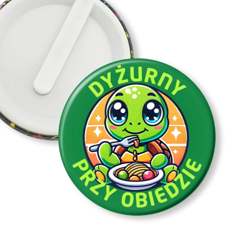 przypinka klips Dyżurny przy obiedzie