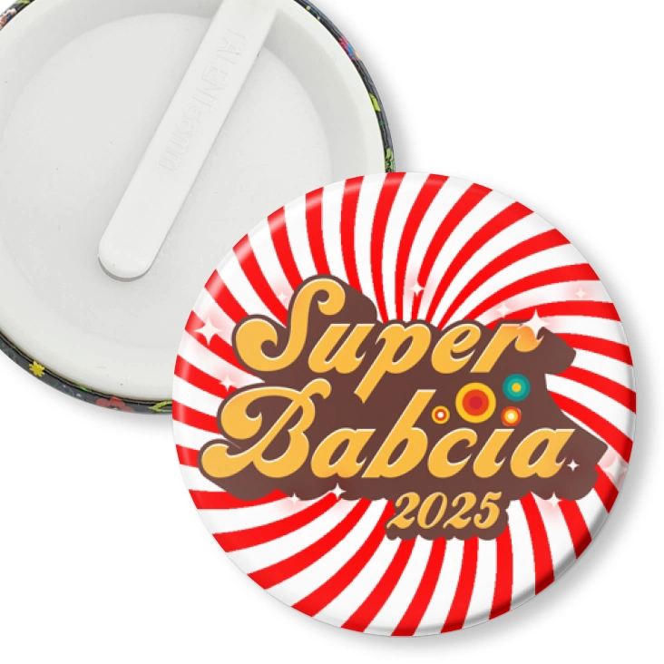 przypinka klips Dzień Babci - Super Babcia