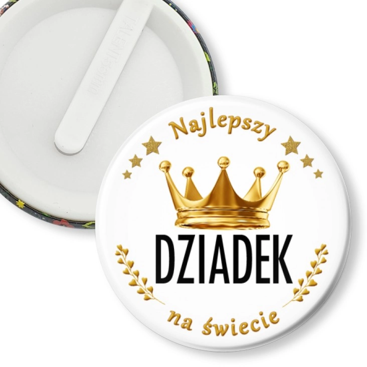 przypinka klips Dzień Dziadka - Król Dziadek