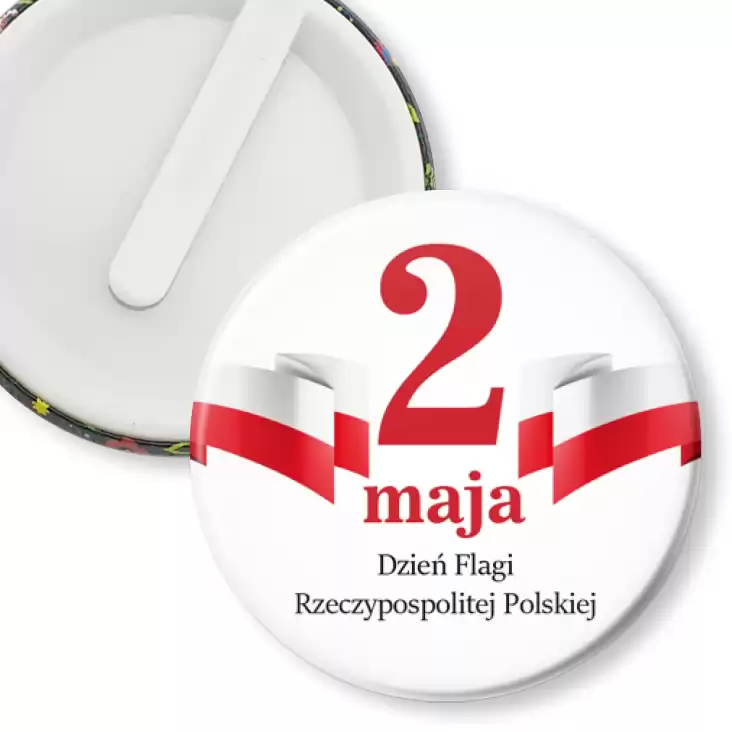 przypinka klips Dzień Flagi Rzeczypospolitej Polskiej 2 maja