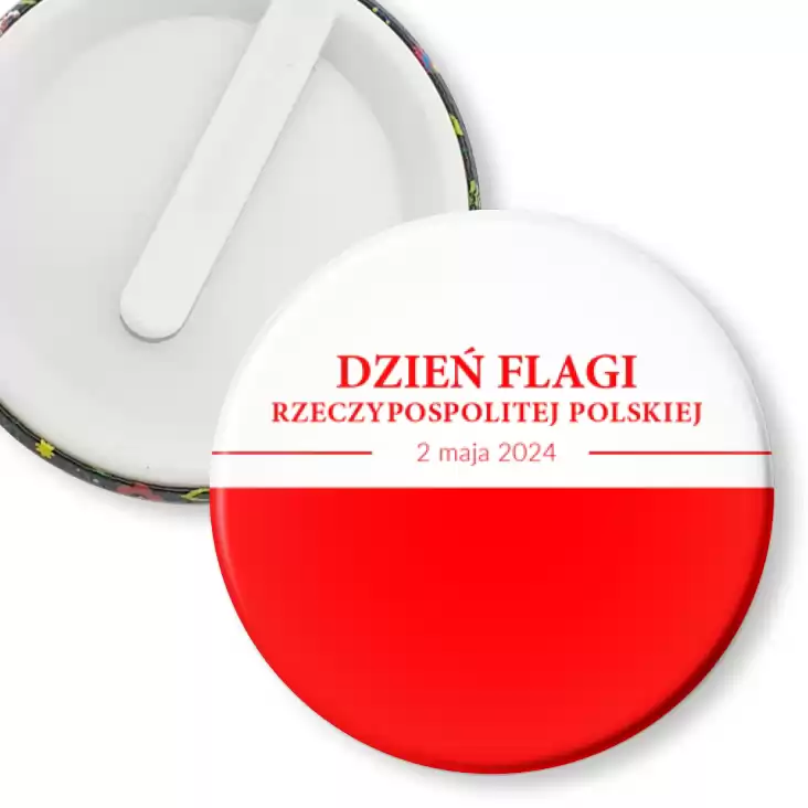 przypinka klips Dzień Flagi Rzeczypospolitej Polskiej flaga