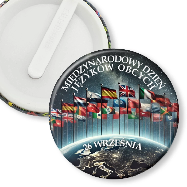 przypinka klips Dzień Języków Obcych