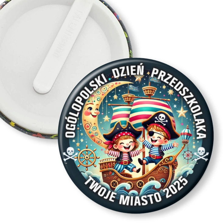 przypinka klips Dzień przedszkolaka piraci