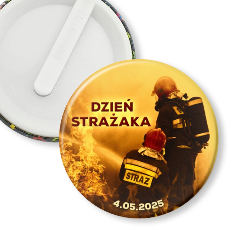 przypinka klips Dzień Strażaka 4 maja para strażaków