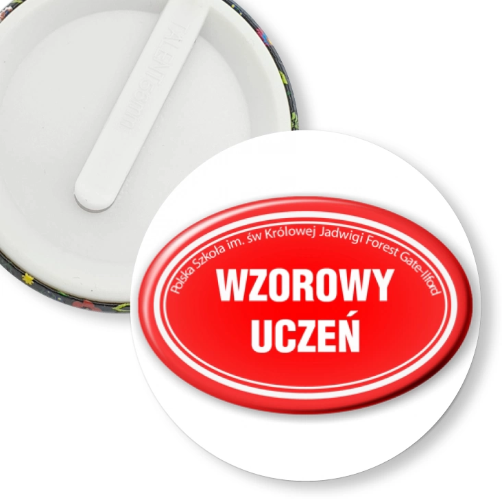 przypinka klips Wzorowy Uczeń Polska Szkoła Ilford
