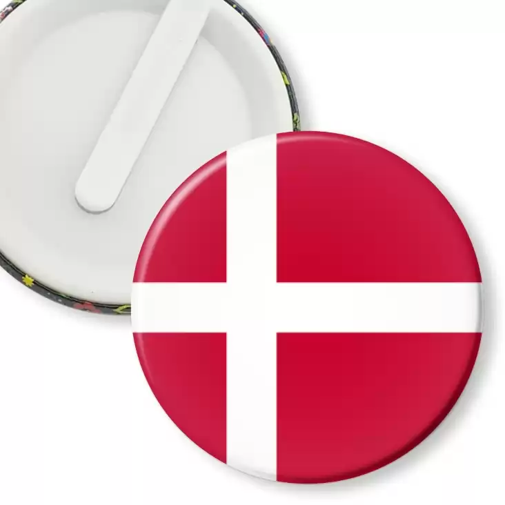 przypinka klips Flaga Dania