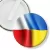 Przypinka klips Flagi Polska Ukraina