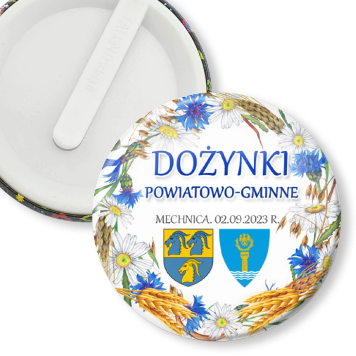 przypinka klips Gminne Dożynki Mechnica