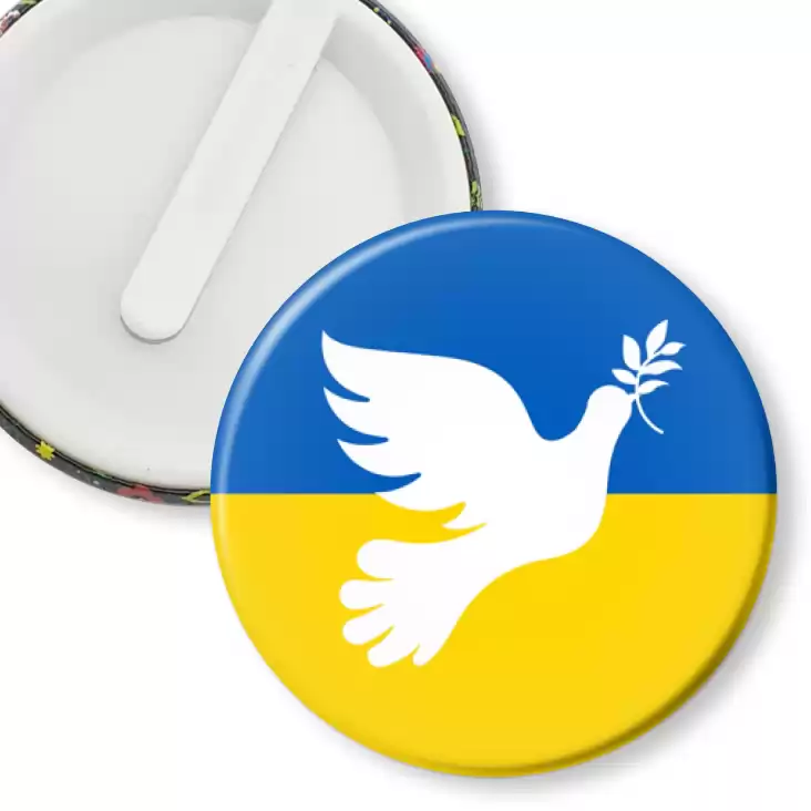przypinka klips Gołąb pokoju Ukraina