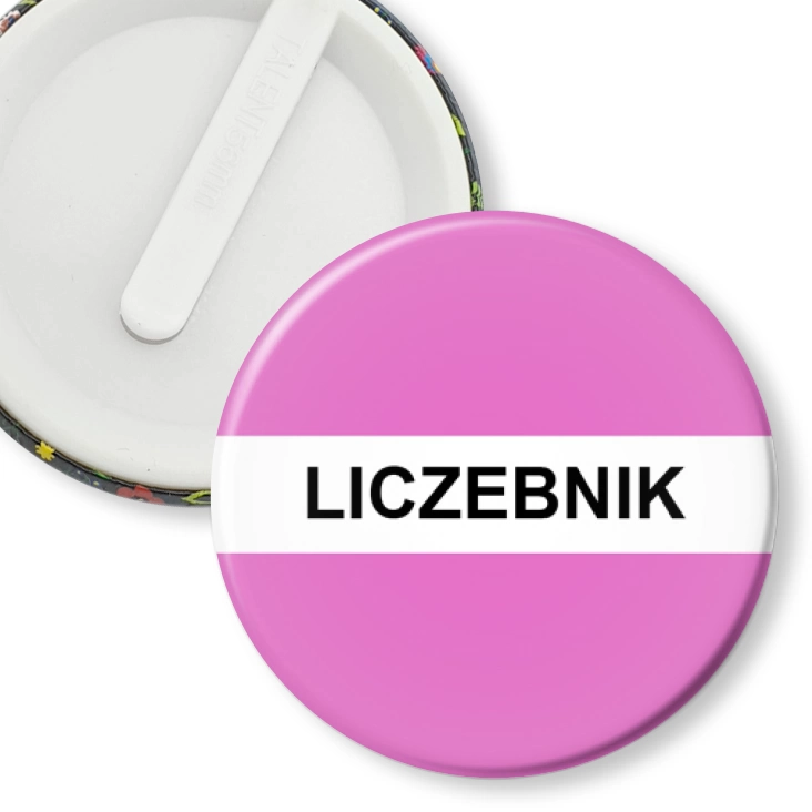 przypinka klips Gramatyka liczebnik
