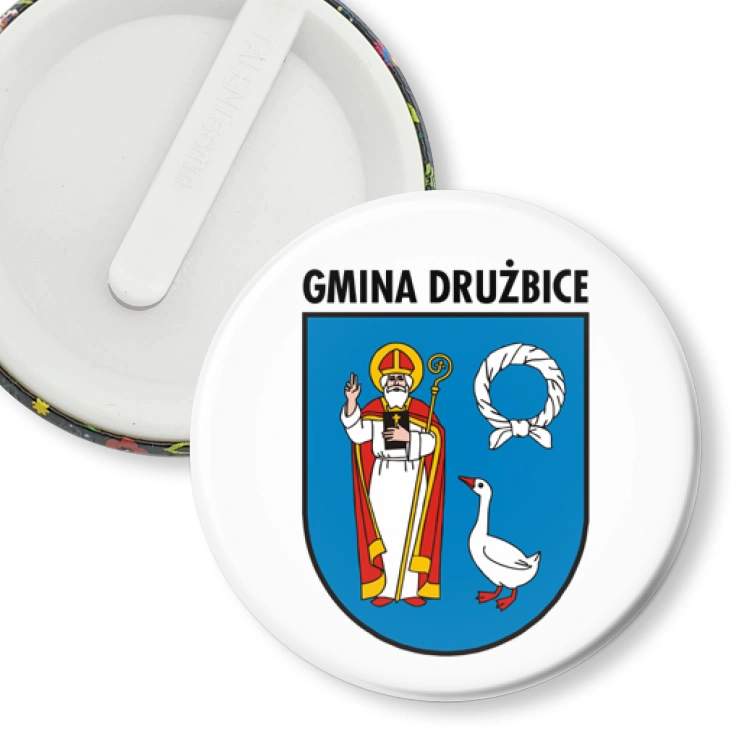 przypinka klips Herb Gmina Drużbice