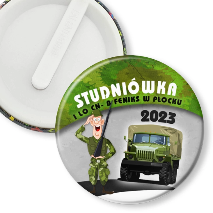 przypinka klips I LO CN-B Feniks W Płocku Studniówka 2023