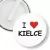 Przypinka klips I love Kielce