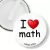 Przypinka klips I love math