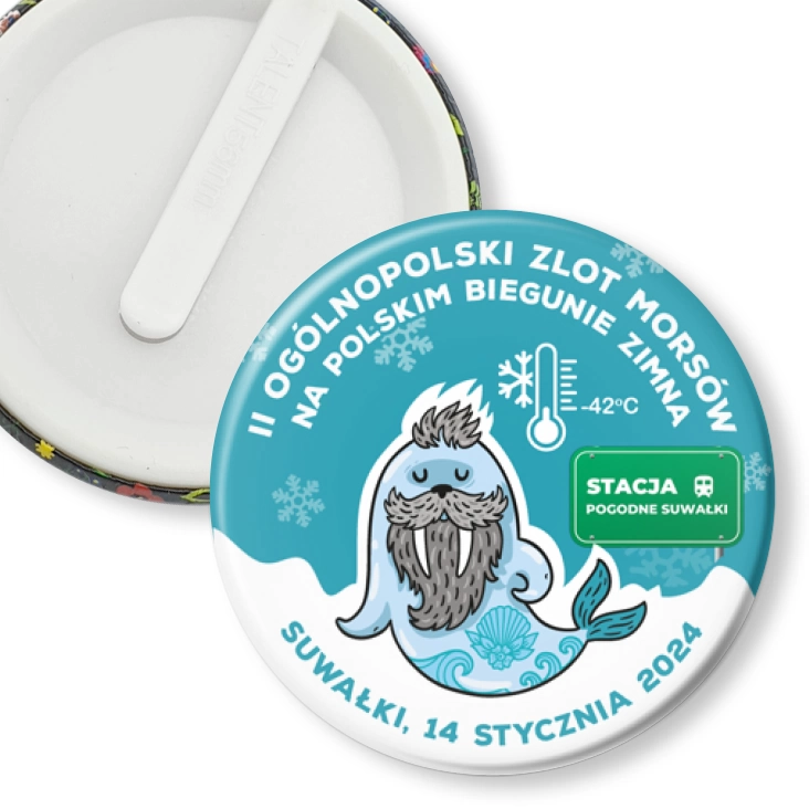 przypinka klips II Ogólnopolski Zlot Morsów na Polskim Biegunie Zimna