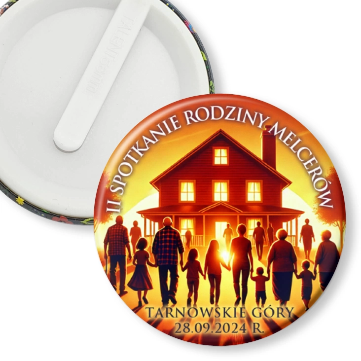 przypinka klips II Spotkanie Rodziny Melzerów