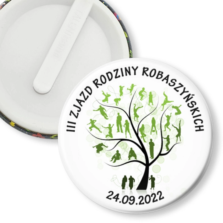 przypinka klips III Zjazd Rodziny Robaszyńskich 2022