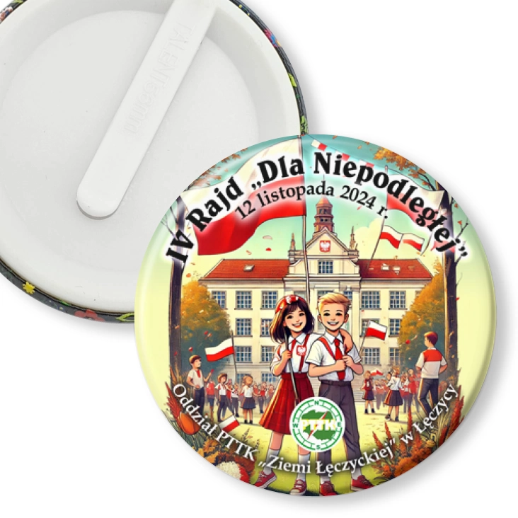 przypinka klips IV Rajd Dla Niepodległej