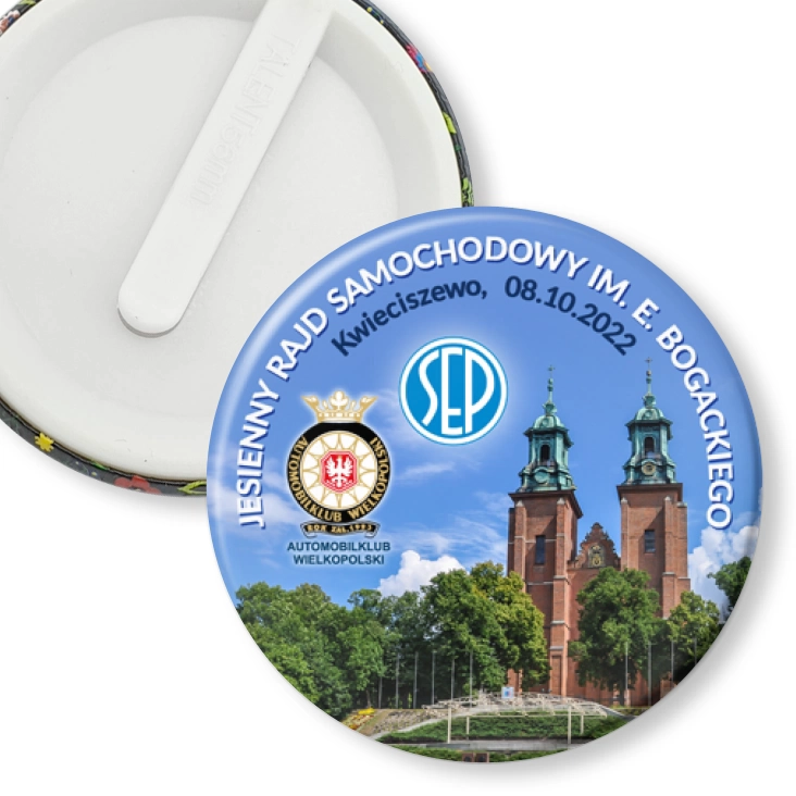 przypinka klips Jesienny Rajd Samochodowy im. E. Bogackiego 2022