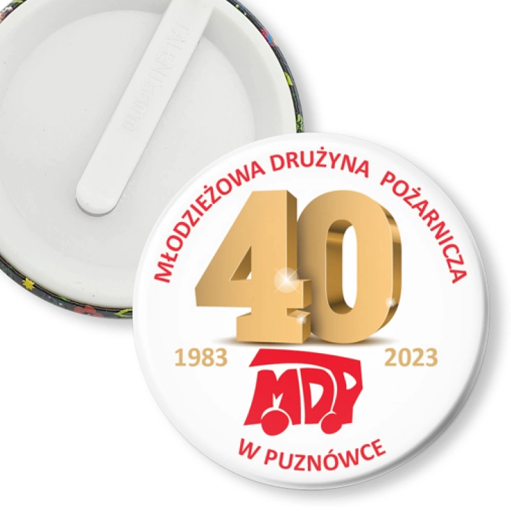 przypinka klips Jubileusz 40 lat MDP