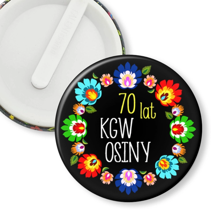 przypinka klips Jubileusz 70 lat KGW Osiny