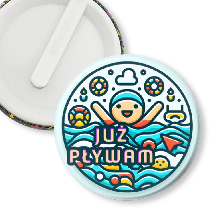przypinka klips Już pływam