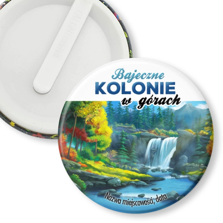 przypinka klips Kolonie w górach