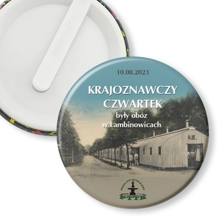 przypinka klips Krajoznawczy czwartek były obóz w Łambinowicach