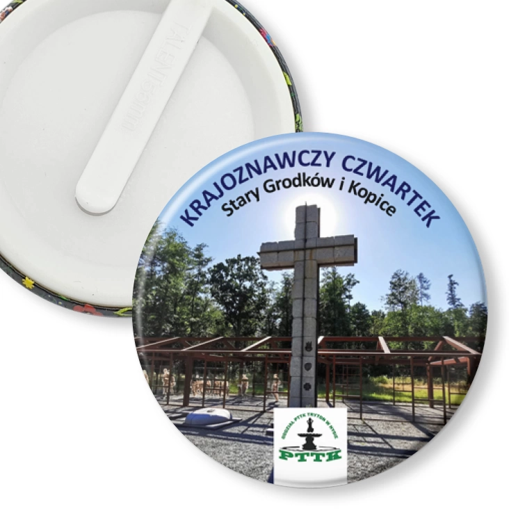 przypinka klips Krajoznawczy czwartek Stary Grodków i Kopice