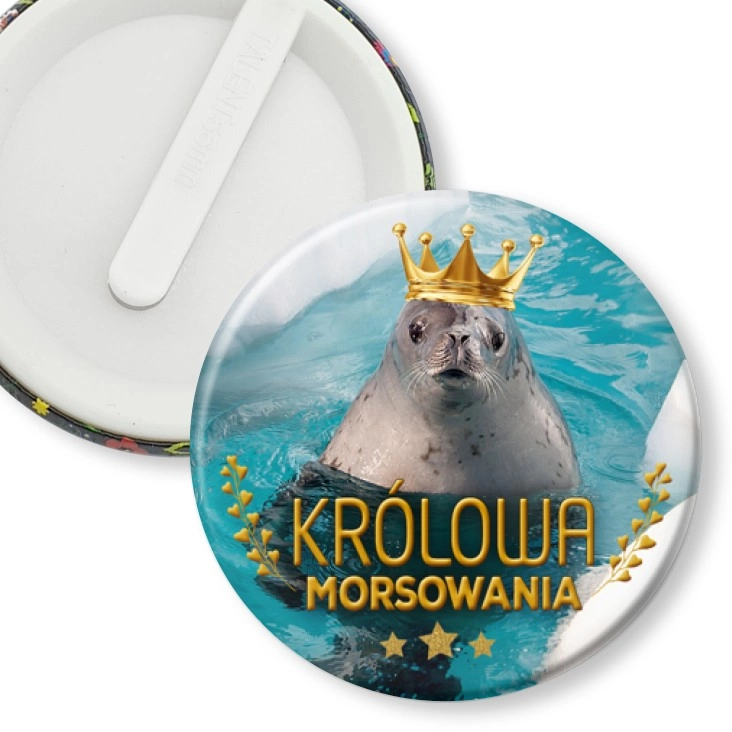 przypinka klips Królowa morsowania