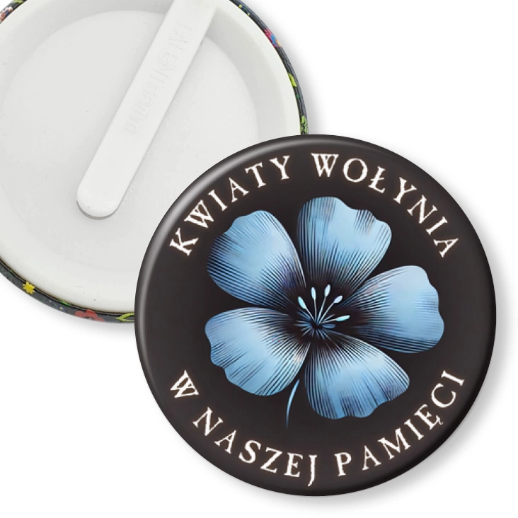 przypinka klips Kwiaty Wołynia