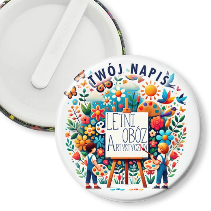 przypinka klips Letni obóz artytyczny