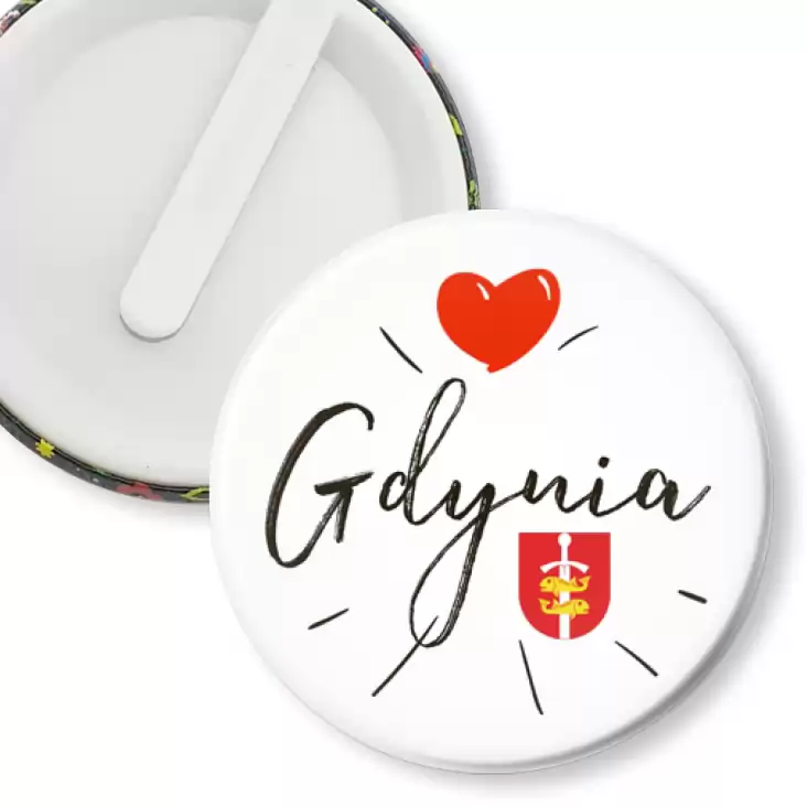 przypinka klips Love Gdynia
