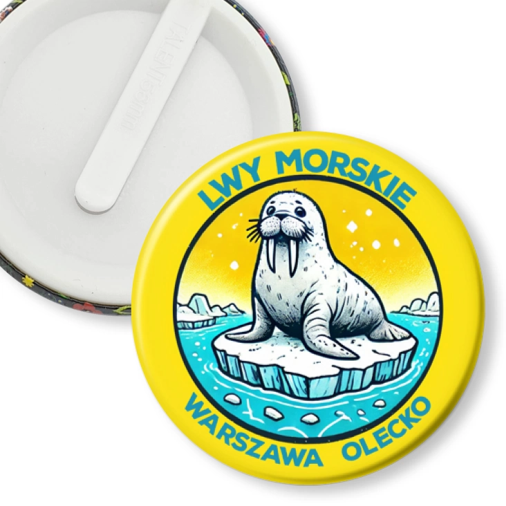 przypinka klips Lwy Morskie Warszawa Olecko