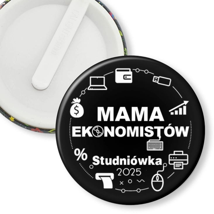 przypinka klips Mama ekonomistów studniówka