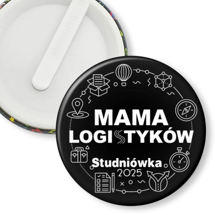 przypinka klips Mama logistyków studniówka