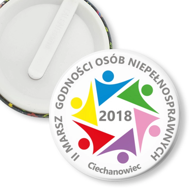 przypinka klips Marsz Godności Osób Niepełnosprawnych
