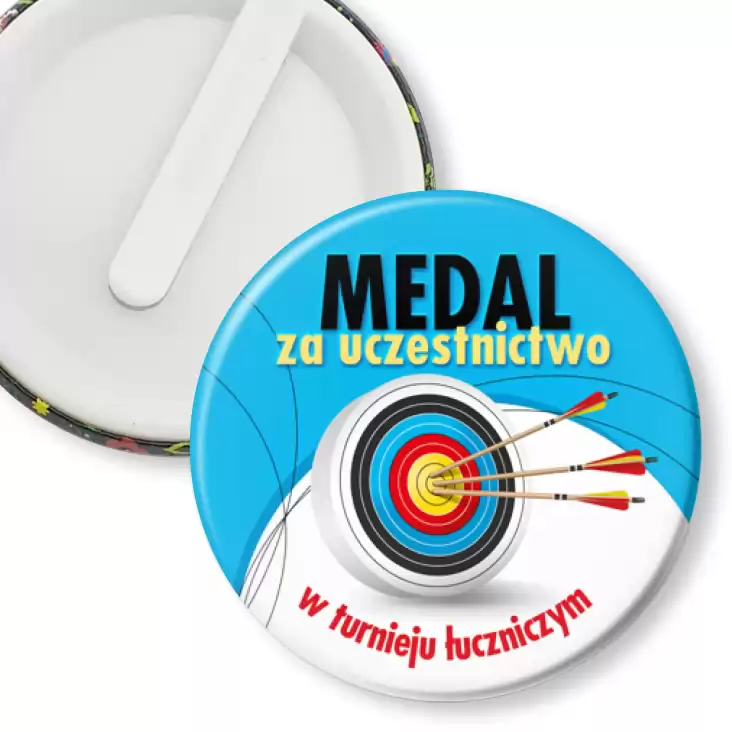 przypinka klips Medal za uczestnictwo u turnieju łuczniczym