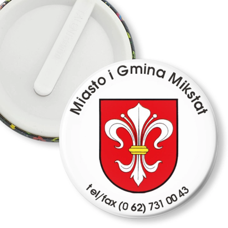 przypinka klips Miasto i Gmina Mikstat