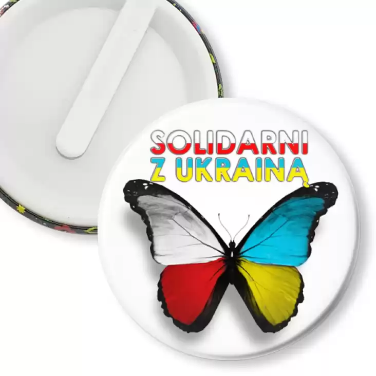 przypinka klips Solidarni z Ukrainą