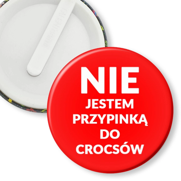 klips Nie jestem przypinka do crocsów