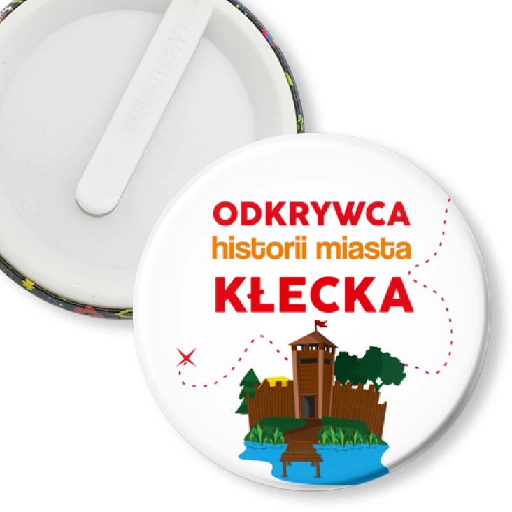 przypinka klips Odkrywca historii miasta Kłecka