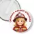 Przypinka klips Odznaka Małego Strażaka dziewczynka strażak
