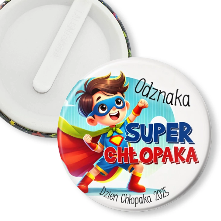 przypinka klips Odznaka na Dzień Chłopaka superbohater