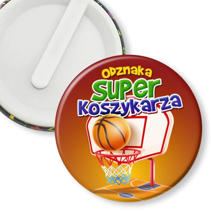 przypinka klips Odznaka Super Koszykarza