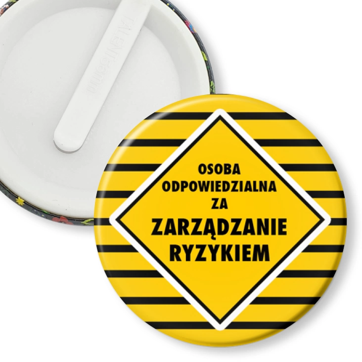 przypinka klips Osoba odpowiedzialna za zarządzanie ryzykiem
