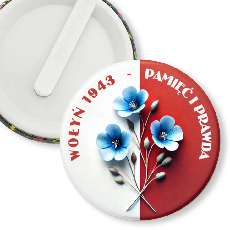 przypinka klips Pamięć i prawda Wołyń 1943