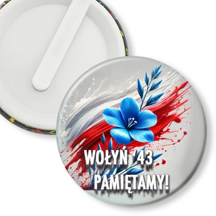 przypinka klips Pamiętamy Wołyń 43