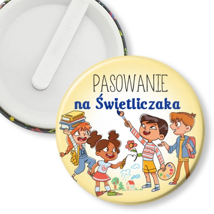 przypinka klips Pasowanie na Świetliczaka