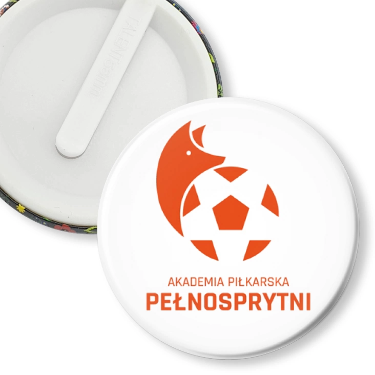 przypinka klips Pełnosprytni Logo